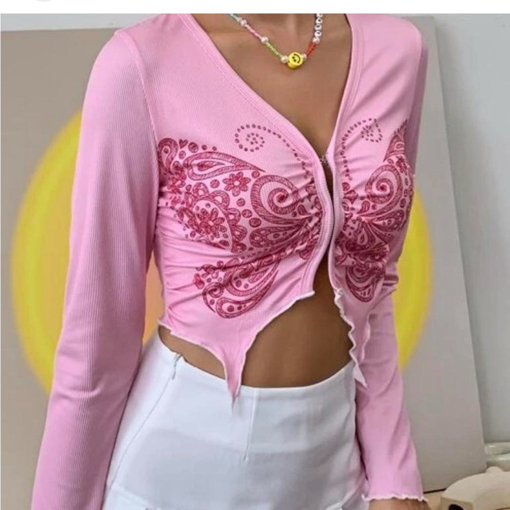 Butterfly  Long Sleeve Y2K